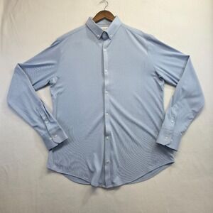 Mizzen+Main Light Blue Button-Down Casual Shirt